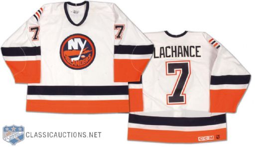 1990s Scott Lachance New York Islanders Game Worn Jersey