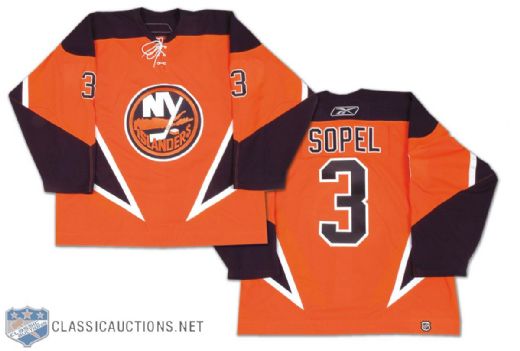 2005-06 Brent Sopel New York Islanders Game Issued Alternate Jersey