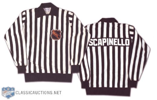 1980s Ray Scapinello NHL Linesman Game Worn Sweater