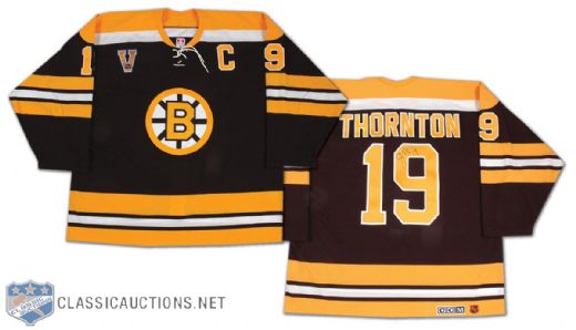 Johnny Bucyks 2003-04 Joe Thornton Boston Bruins Game Worn Vintage Jersey