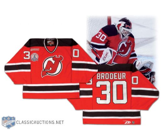 Martin Brodeur New Jersey Devils 2000 Stanley Cup Finals Game-Issued Jersey