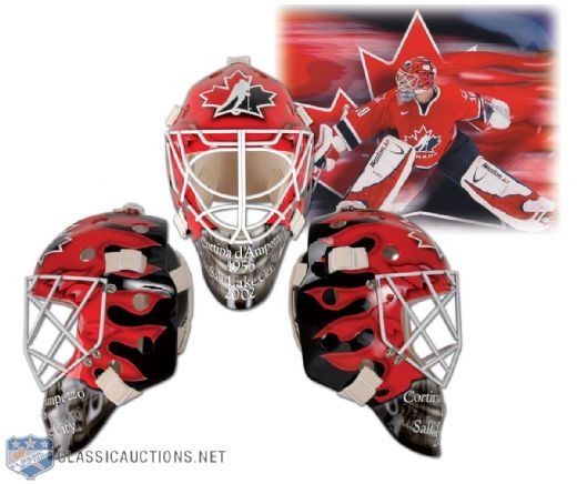 Martin Brodeur 2002 Olympics Replica Mask by Don Scott