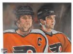 Eric Lindros & John LeClair Original Oil Painting by Samantha Wendell