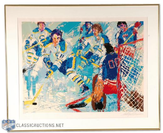 1977 "French Connection" Framed Lithograph by Leroy Neiman