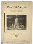 1909 Montreal Winter Carnival Program with Early Hockey Content