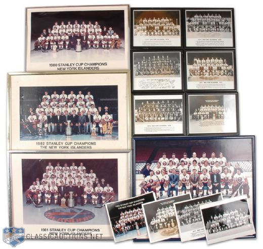 Bob Bournes New York Islanders Original Team Photo Collection of 16
