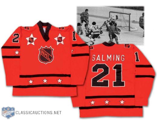 Borje Salmings 1977 NHL All-Star Game Worn Jersey