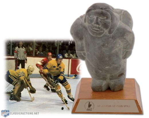 Borje Salmings 1976 Canada Cup Game MVP Soapstone Carving No. 2