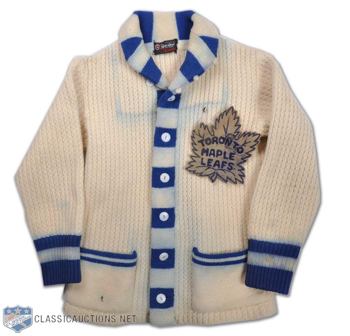 Former Leafs' captain Ted Kennedy's 1940s Toronto Maple Leafs Wool Cardigan  (I would wear this in a heartbeat!). …