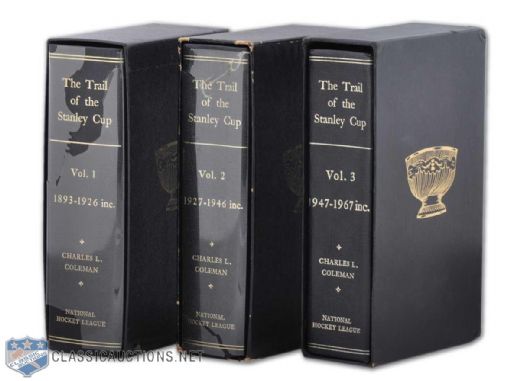 Ted Kennedys Three-Volume "Trail of the Stanley Cup" Book Set