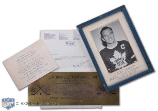 Ted Kennedys J. P. Bickell Award, Collection of 4