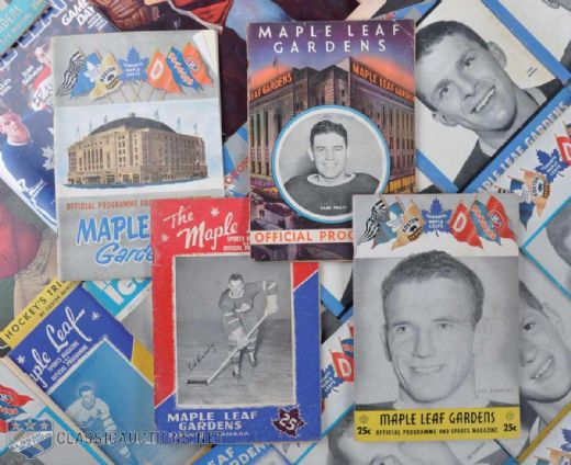 Ted Kennedys NHL Hockey Programs, Collection of 20