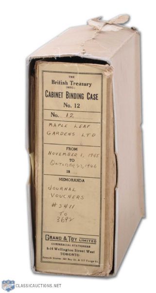Maple Leaf Gardens Document Collection Binder#12 - November 1, 1945 to October 23, 1946
