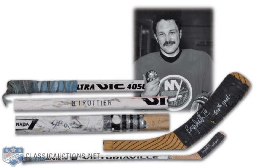 Brian Trottiers 500th NHL Goal Game-Used Milestone Stick