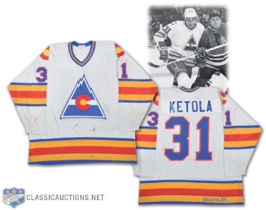 1981-82 Veli-Pekka Ketola Colorado Rockies Game-Worn Jersey