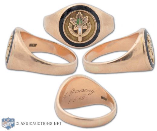 Cy Dennenys Hockey Hall of Fame Induction Ring