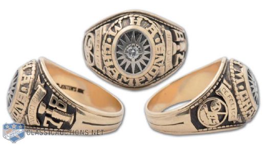 Norm Defelices 1978 Winnipeg Jets Avco Cup Gold Ring