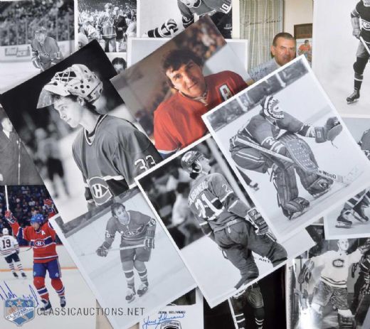 Montreal Canadiens Photo Collection of 466 with Signed Maurice & Henri Richard, Béliveau, Lafleur, Roy and Others