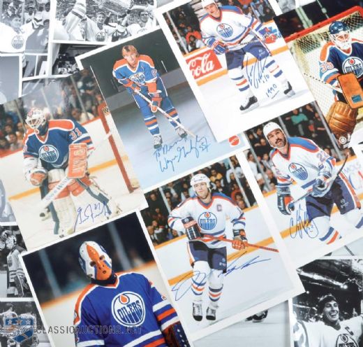 Edmonton Oilers Photo Collection of 248 with Signed Gretzky, Messier, Fuhr and Kurri