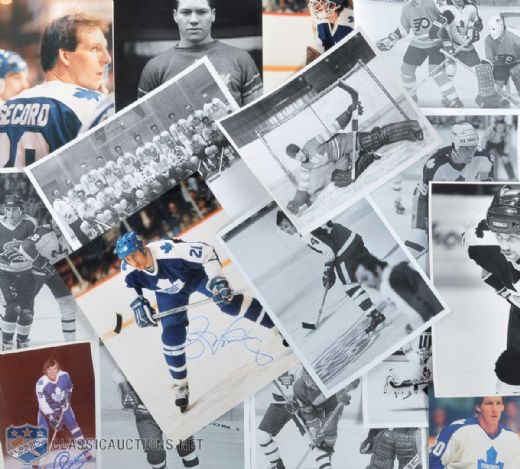 Toronto Maple Leafs Photo Collection of 682 with Signed Boesch, Ezinicki, Thompson, Bower, Pulford, Henderson, Sittler, Salming and Others
