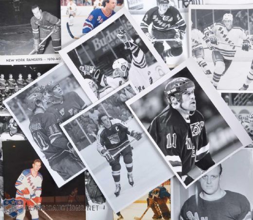 New York Rangers Photo Collection of 724 with Signed Worsley, Esposito, Gilbert & Leetch
