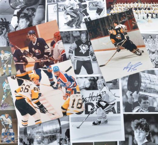 Pittsburgh Penguins Photo Collection of 308 Featuring 4 Signed by Mario Lemieux