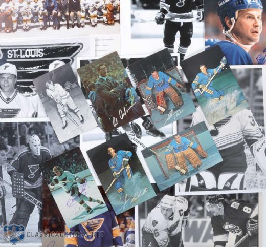 St. Louis Blues Photo Collection of 227 Featuring Signed Brett Hull, Brian Sutter, Mike Liut and Others