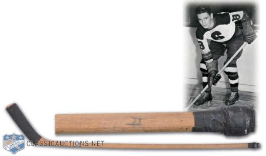 1938-39 Stanley Cup Champion Boston Bruins Charlie Sands Game-Used Stick