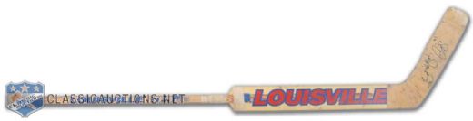 Curtis Joseph Signed St. Louis Blues Louisville Game-Used stick