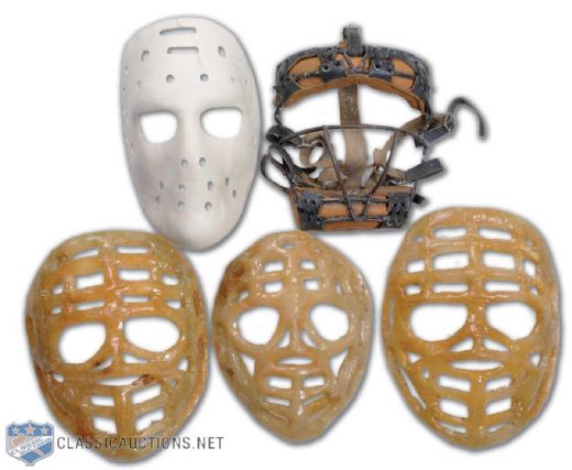 Hockey Goalie Mask Collection of 5