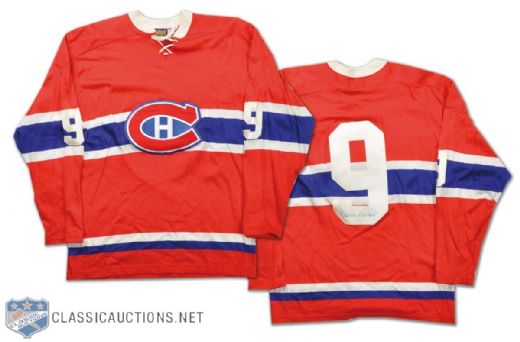 Maurice Richard Autographed Older Montreal Canadiens Jersey
