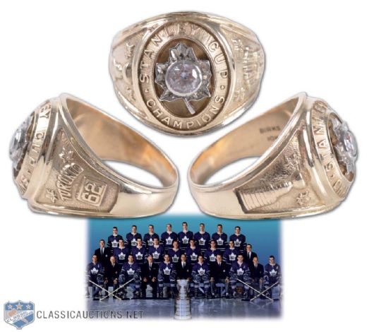 1962 Toronto Maple Leafs Stanley Cup Championship Gold Ring