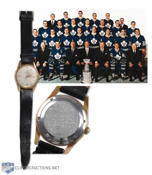 1967 Aut Erickson Toronto Maple Leafs Stanley Cup Champions Wristwatch