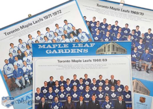1969-70, 70-71 & 72-73 Toronto Maple Leafs Export A Calendars