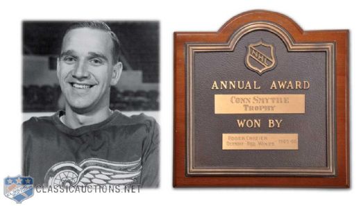 1966 Roger Crozier Conn Smythe Trophy Plaque