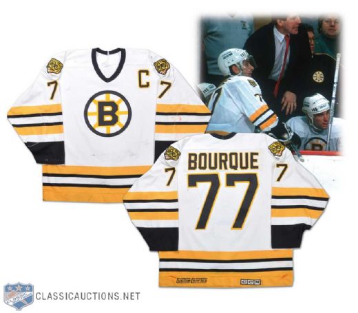 1988-89 Raymond Bourque Boston Bruins Photo Matched Game-Worn Jersey