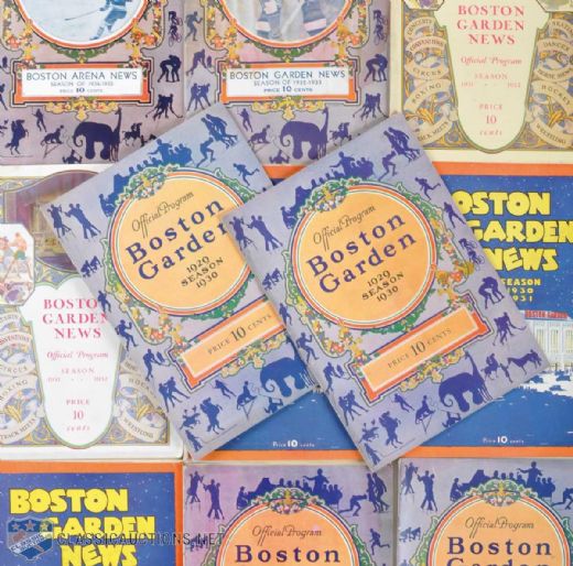 1930s Boston Garden Program Collection of 20