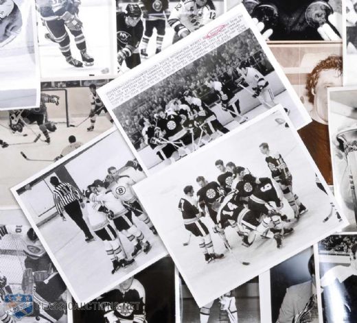 Phil Esposito Boston Bruins & NY Rangers Milestones Photo Lot (19)
