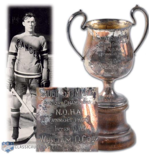 1921 Bill Cook Sault St. Marie NOHA Champions Trophy