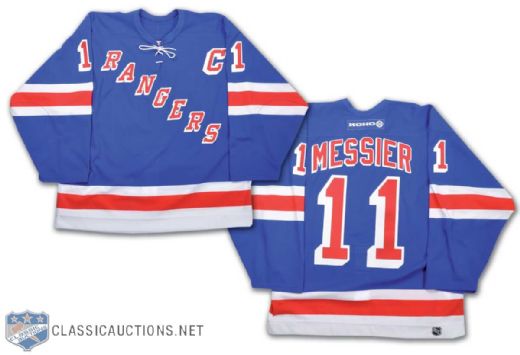 2003-04 Mark Messier New York Rangers Game-Issued Jersey