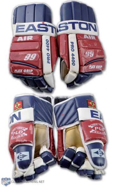 1996-97 Wayne Gretzkys New York Rangers Game-Worn Gloves