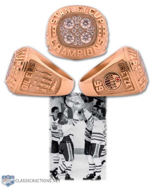 1988 Wayne Gretzky Edmonton Oilers Stanley Cup Championship Ring