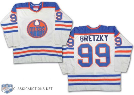 1978-79 Wayne Gretzky WHA Edmonton Oilers Replica Rookie Jersey