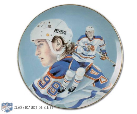 1984 Wayne Gretzky Limited Edition Plate by Steve Csorba