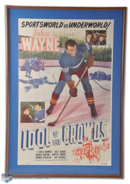 1948 Idol Of The Crowds Original Framed Movie Poster (30 x 45")