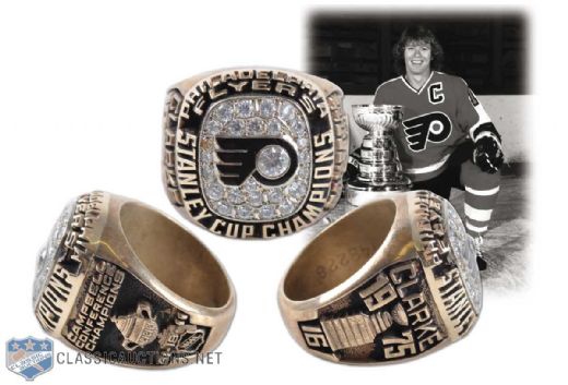1974-75 Bobby Clarke Philadelphia Flyers Stanley Cup Championship Sample Ring