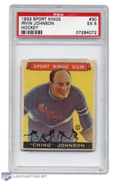 1933-34 Goudey Sport Kings #30 Ching Johnson - PSA 5
