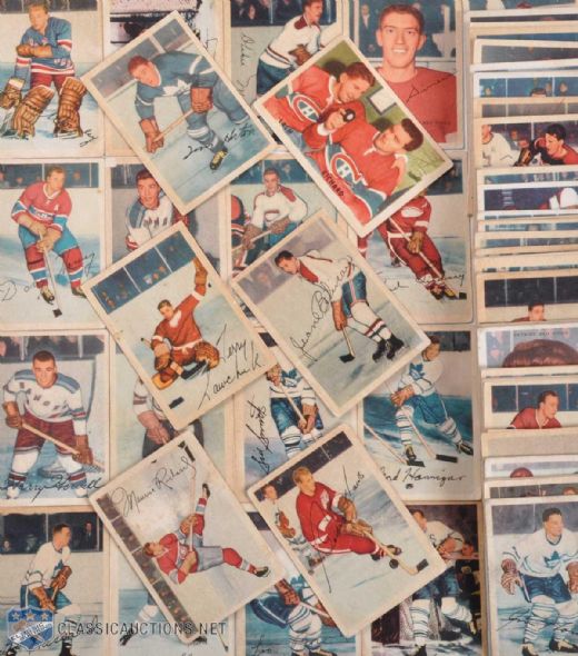 1953-54 Parkhurst Complete 100-Card Set and Album