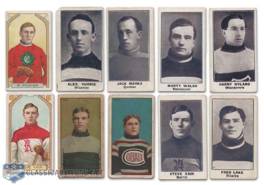 1910s C55, C56 & C57 Hockey Tobacco Card Collection of 10