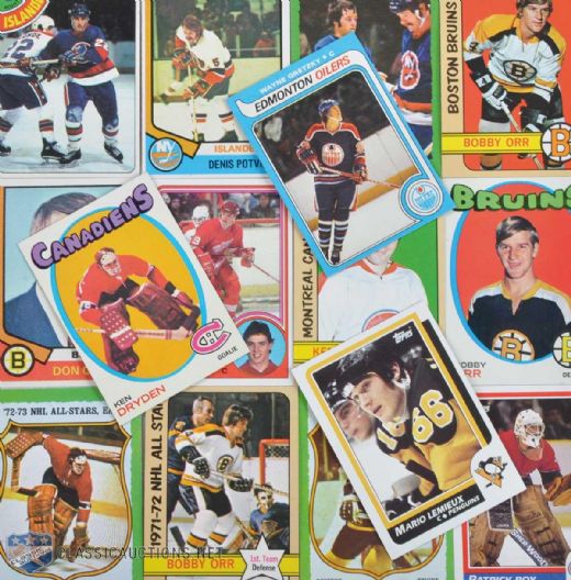 1970s & 80s Topps Hockey Card Set Collection of 12